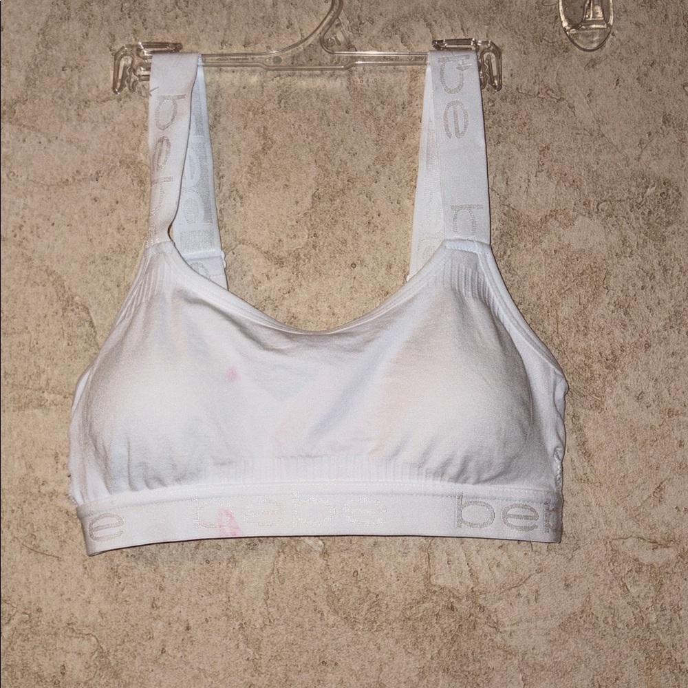 💕Bebe Classic White Sports Bra